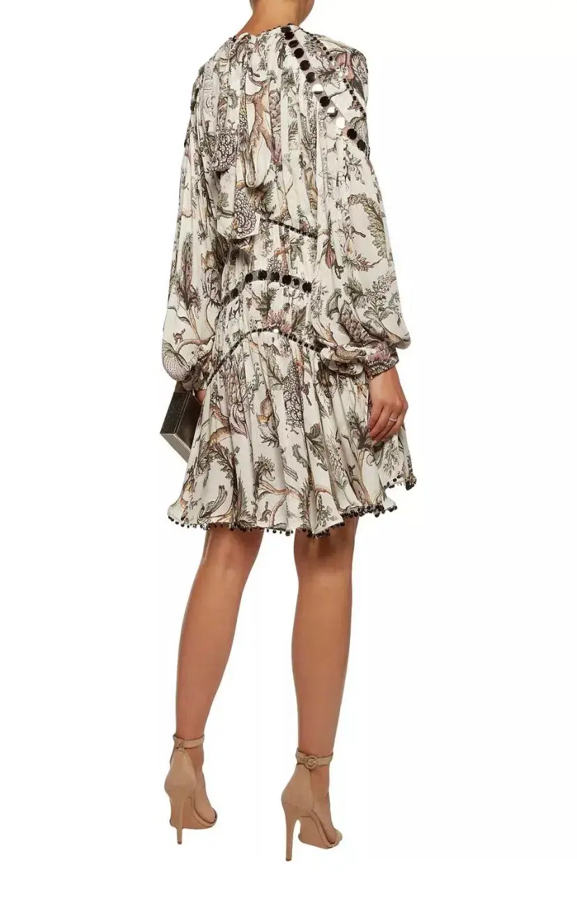 Zimmermann Karmic Aura Mirror Mini Dress, Size 0 (AU 8) for rent on The Volte - main image