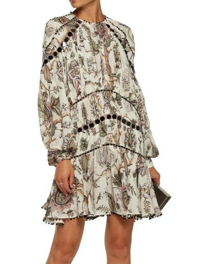 Zimmermann Karmic Aura Mirror Mini Dress, Size 0 (AU 8) for rent on The Volte - main image