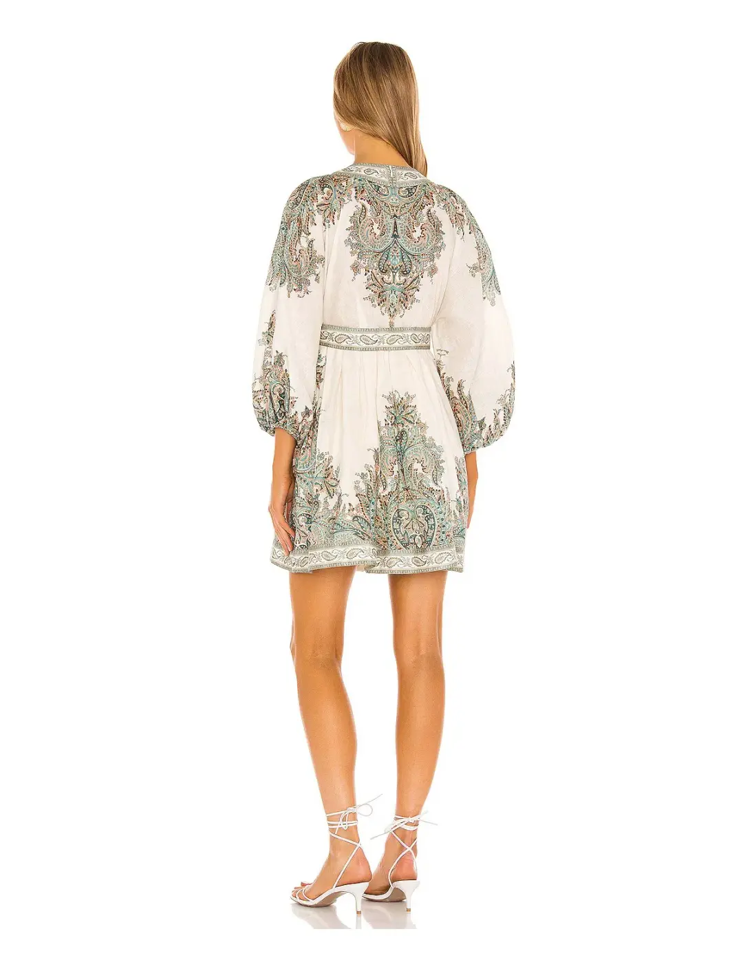 Zimmermann Brighton Paisley Mini Dress Print Size 10 for rent on The Volte - main image
