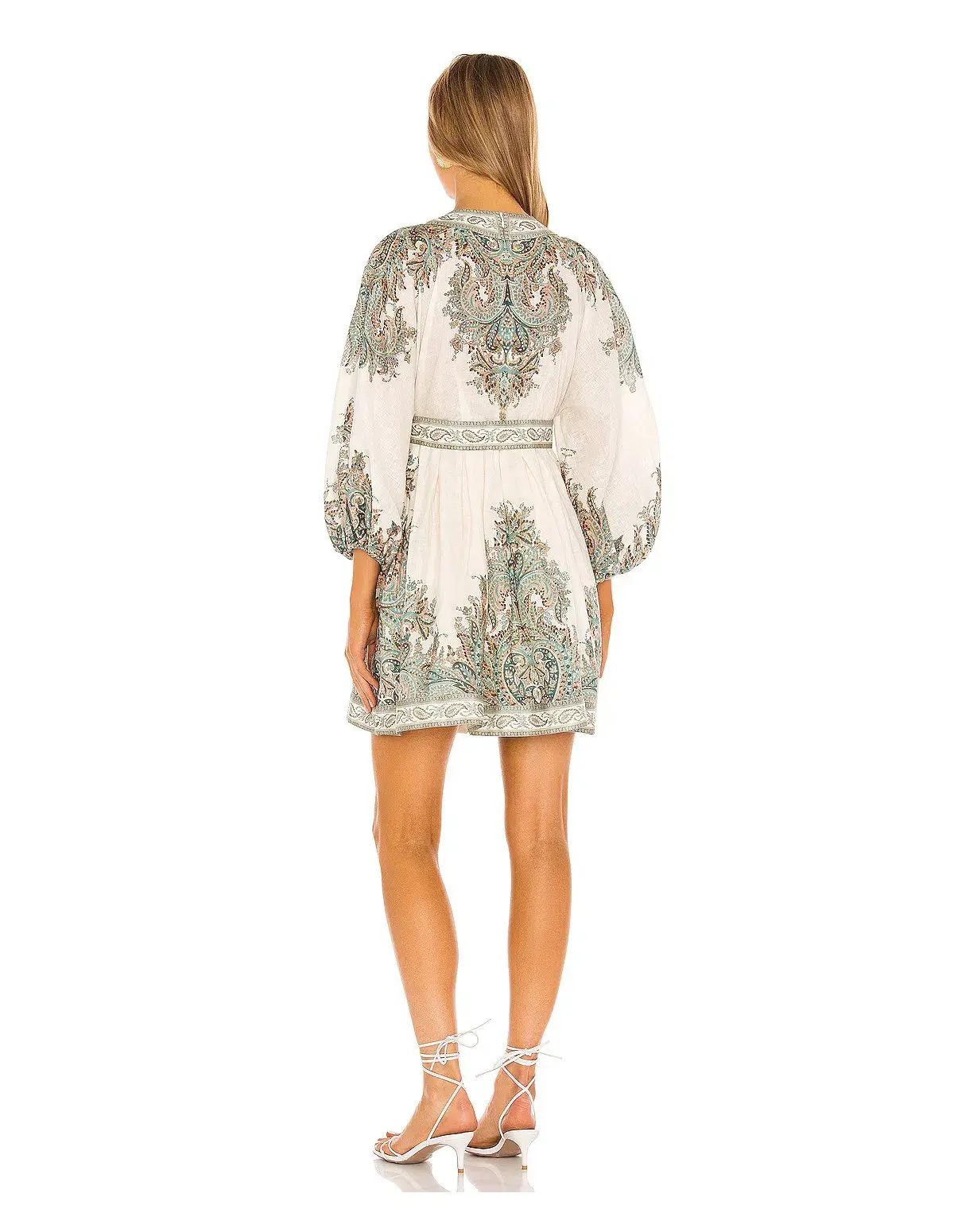 Zimmermann Brighton Paisley Mini Dress Print Size 10 - Image 3