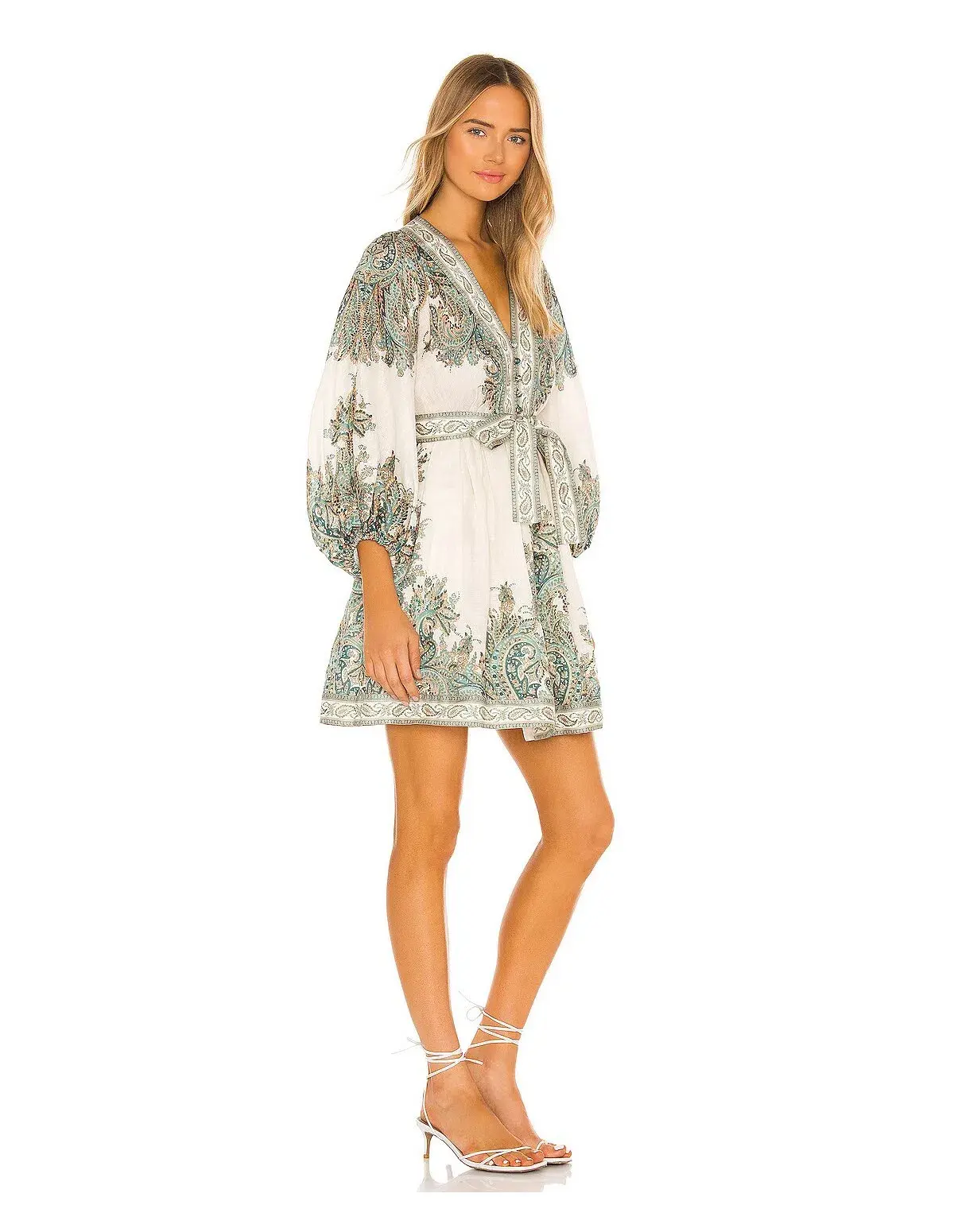 Zimmermann Brighton Paisley Mini Dress Print Size 10 - Image 2