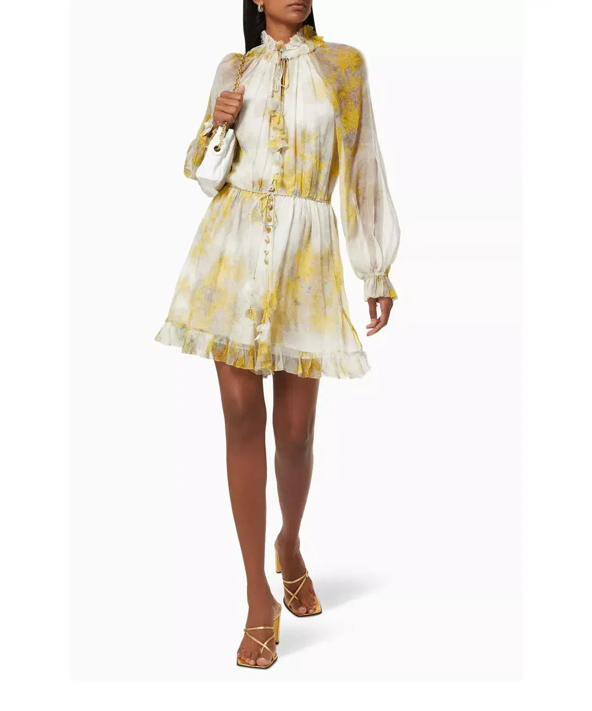 Zimmermann Botanica Wattle Playsuit Yellow Floral Size 10 - Image 2