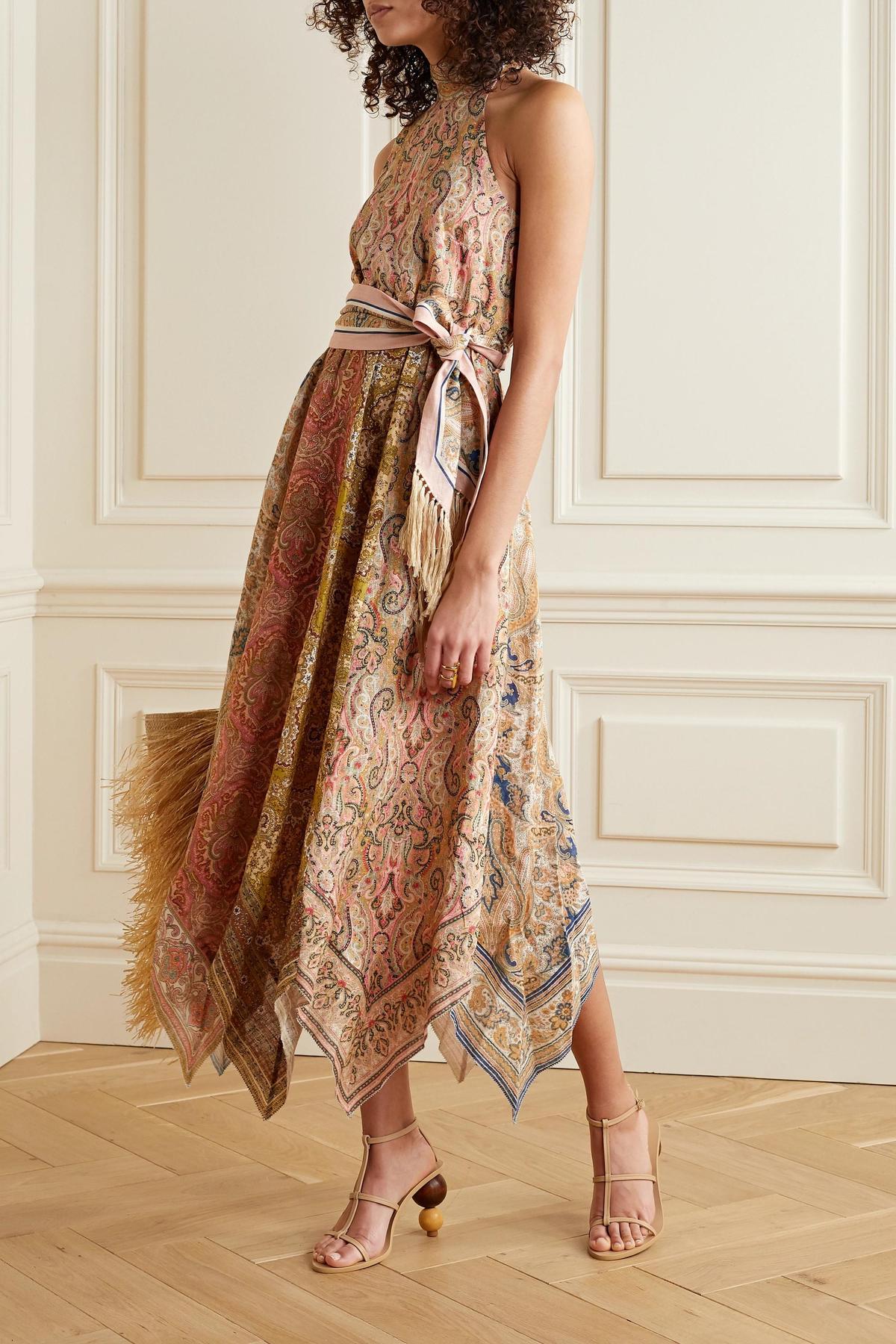 Zimmermann Freja Hanky Hem Long Dress Spliced Size 10 - Image 2