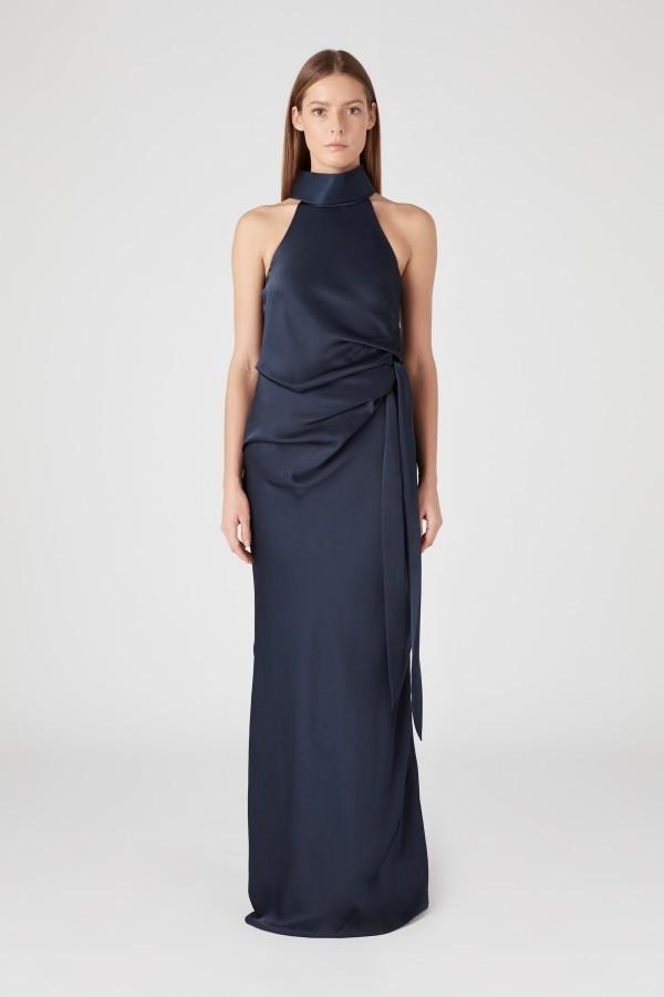Camilla and Marc Antonelli Gown Navy Size 8 - Image 2