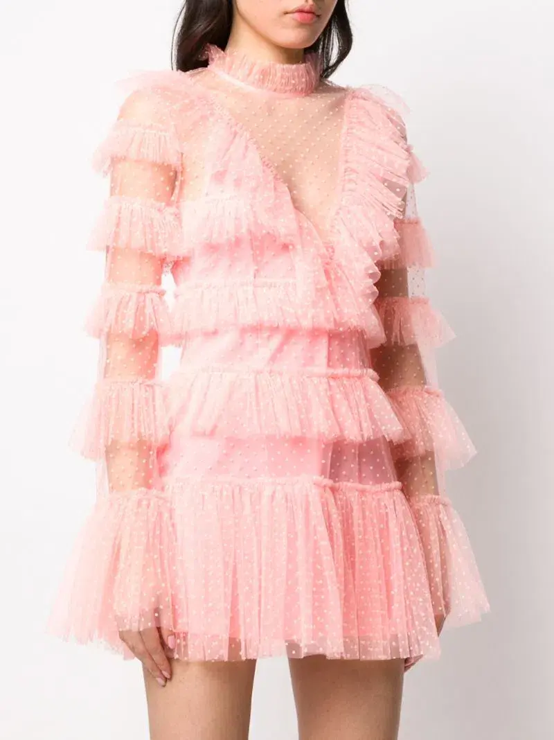 Alice McCall Tokyo Skies Mini Dress Pink Size 10 - Image 2