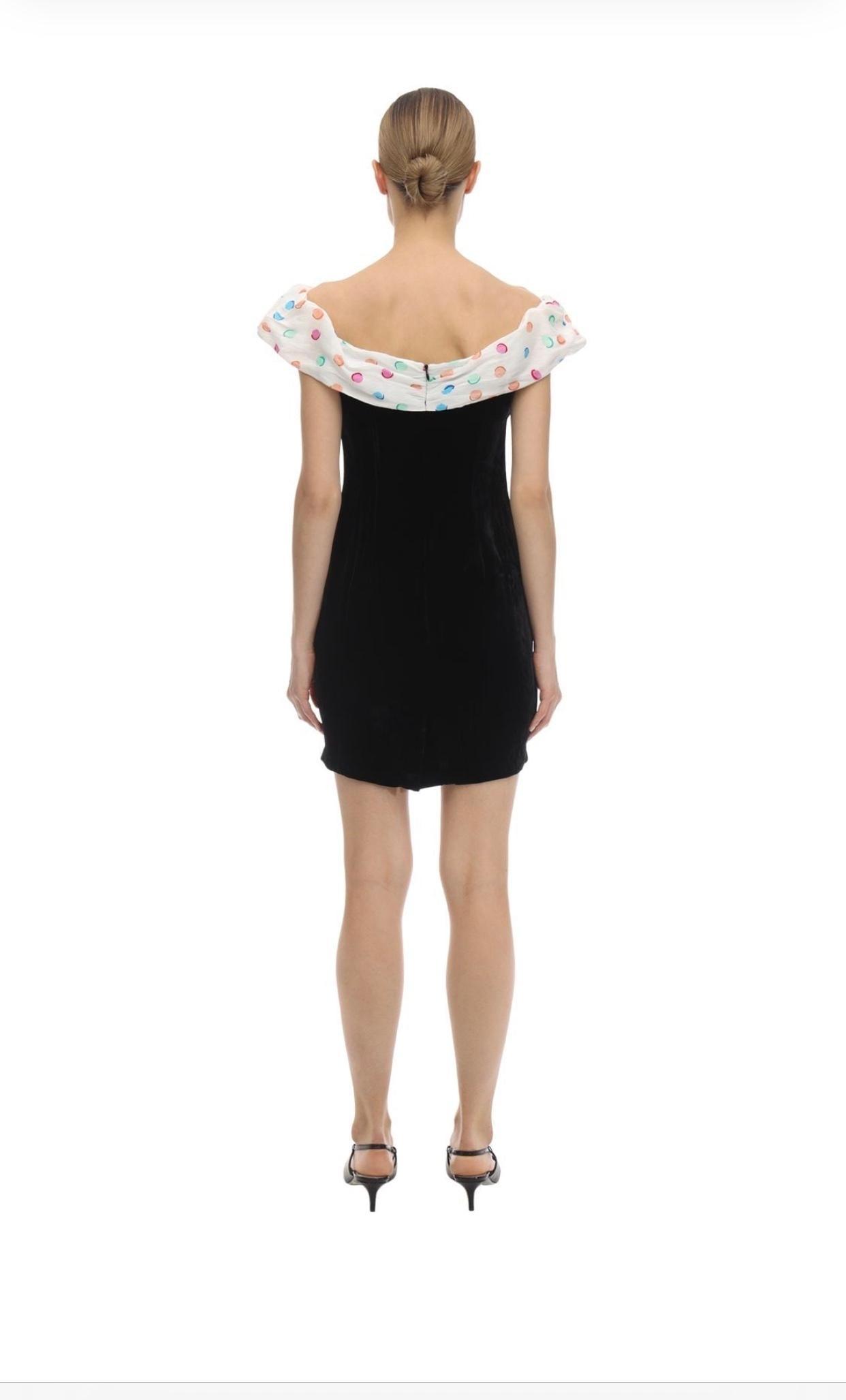 FLORENCE OFF-THE-SHOULDER VELVET DRESS - Image 2