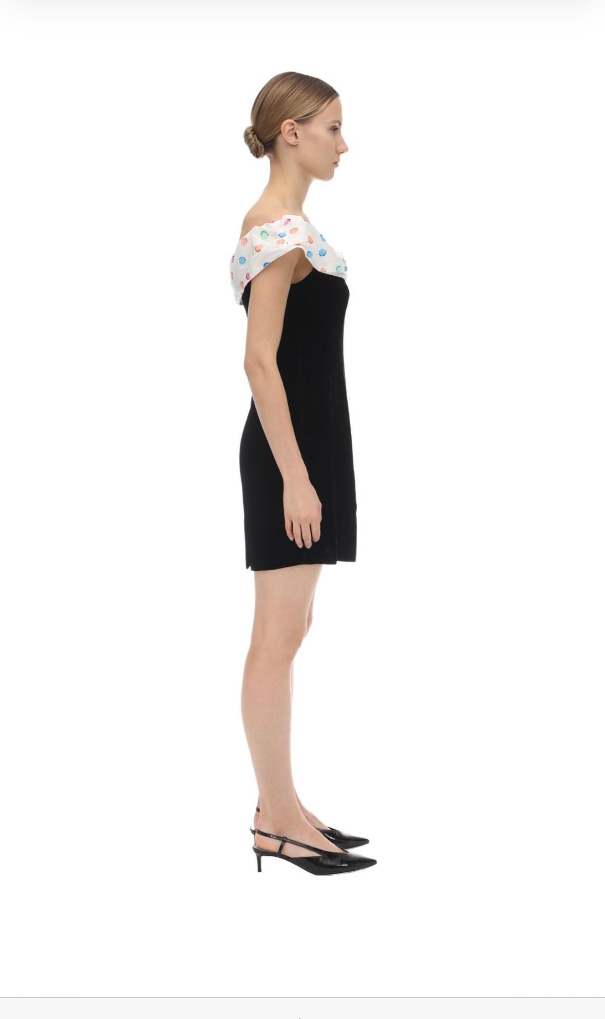 FLORENCE OFF-THE-SHOULDER VELVET DRESS - Image 7