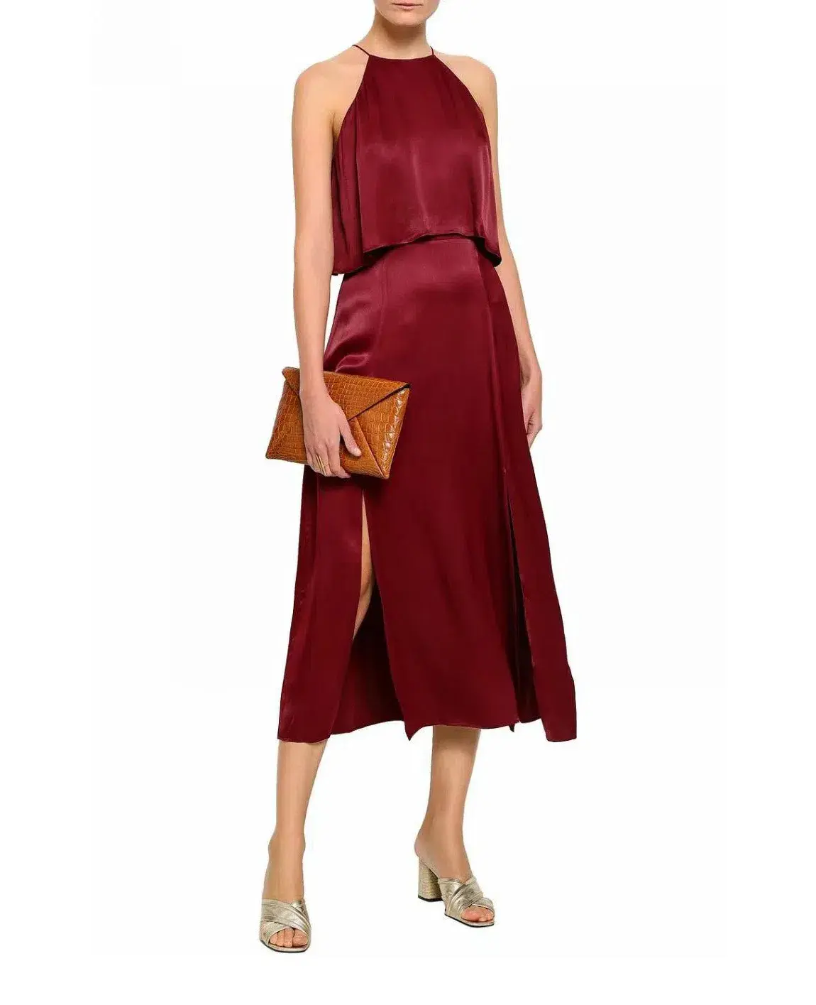 Zimmermann Swing Picnic Dress Burgundy Size 2 / Au 12 - Image 1