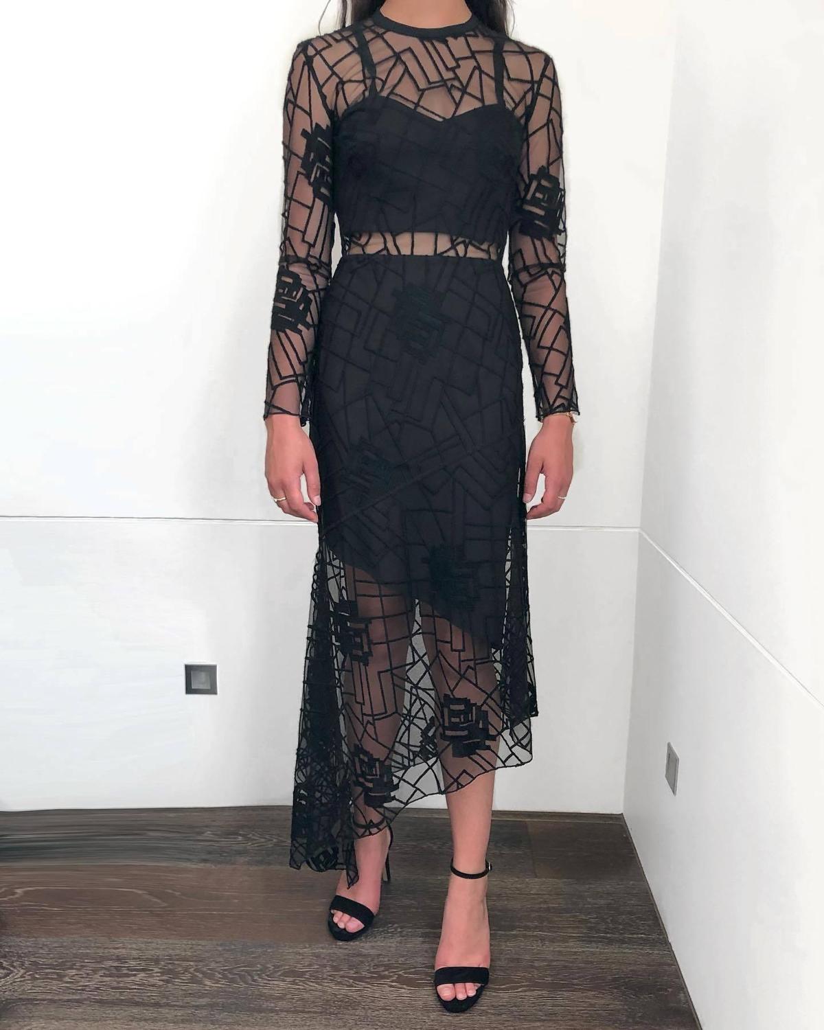 Manning Cartel Smoke & Mirrors Dress Black  Size 08 - Image 3