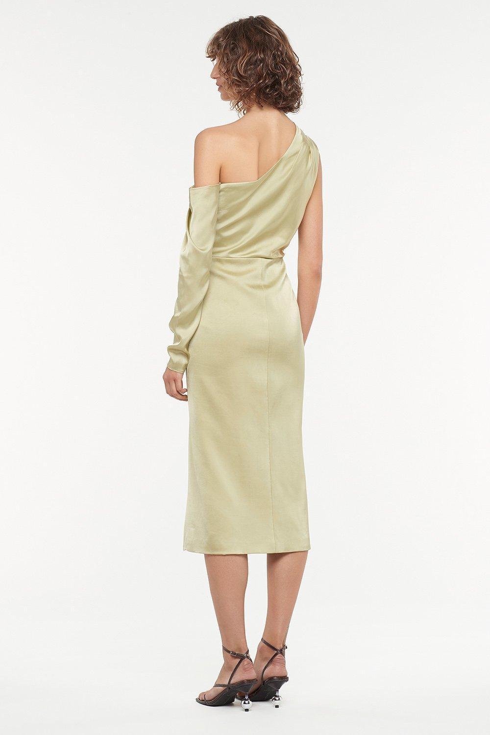 Manning Cartell Style Code Asymmetric Dress Green Size 8 - Image 2