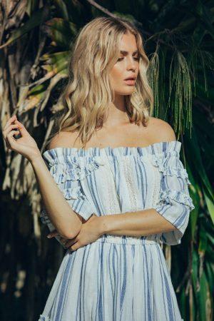 Steele Panama Off Shoulder Dress size 8 - Image 4