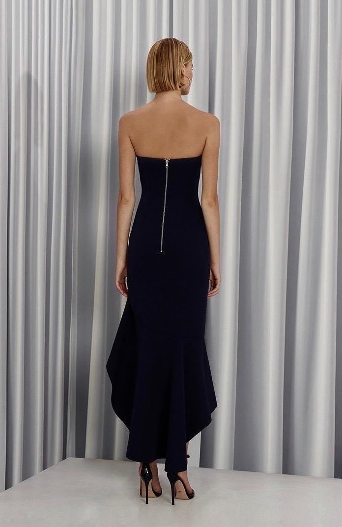 By Johnny Strapless Wave Gown - Black size 8 for rent on The Volte - main image