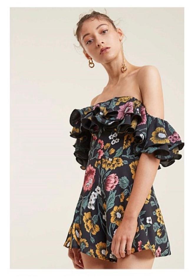 C/MEO Collective Immerse Playsuit Floral Size XS / AU 6 - Image 1