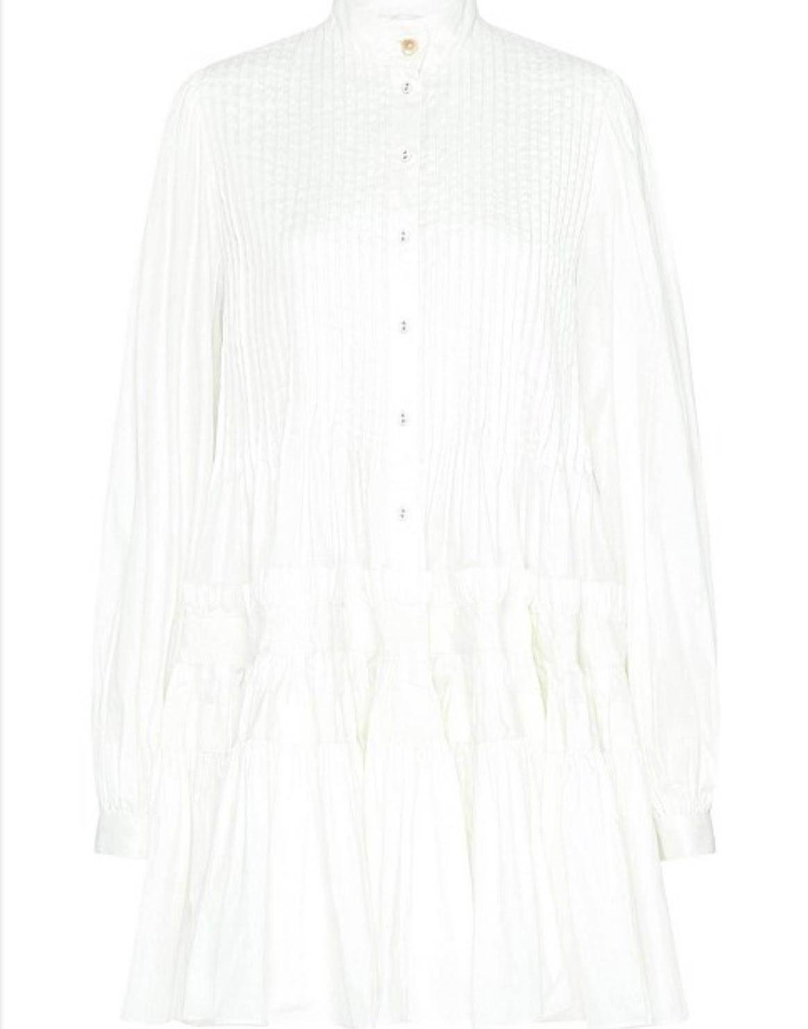 Aje Run Free Smock Dress White Size 8 - Image 4
