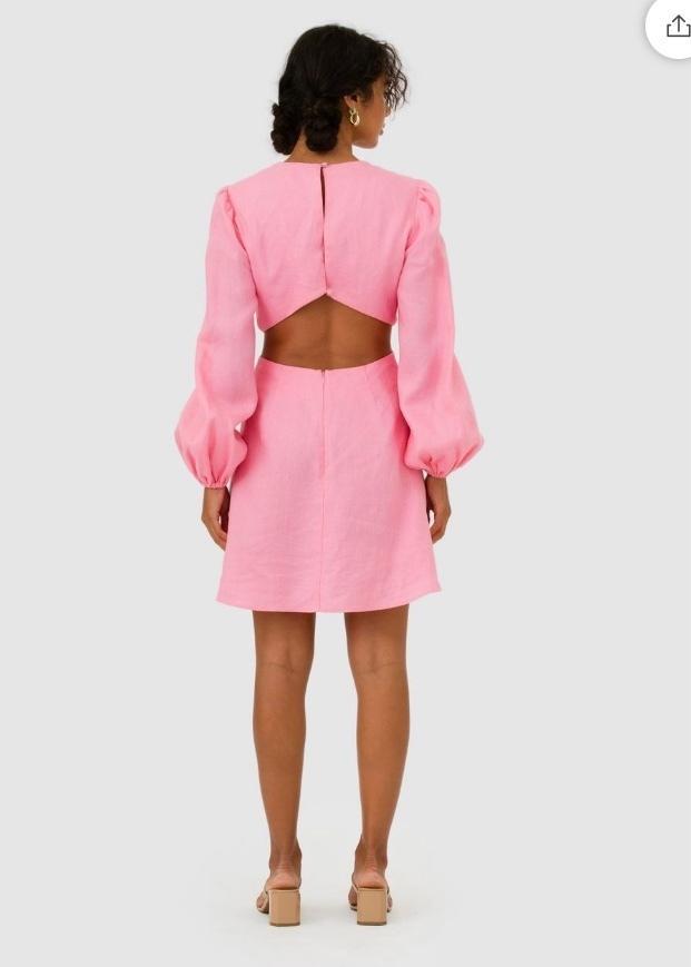 Safi Linen Wolf Gang Dress - candy Size S - Image 1