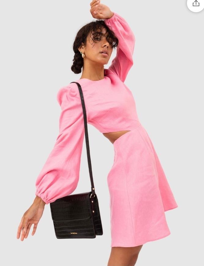 Safi Linen Wolf Gang Dress - candy Size S - Image 3