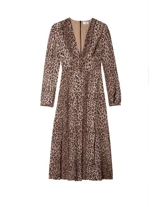 RIXO - Camellia Leopard Dress size 12 for rent on The Volte - main image