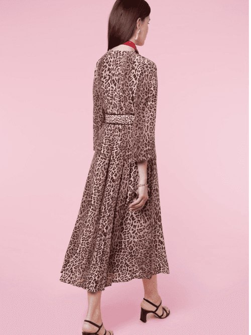 RIXO - Camellia Leopard Dress size 12 for rent on The Volte - main image