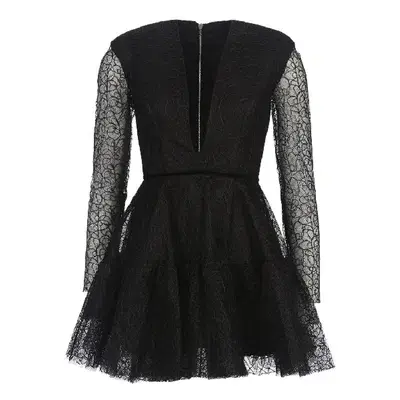 Alex Perry Diana Dress Mini Black Size 10 - Image 2
