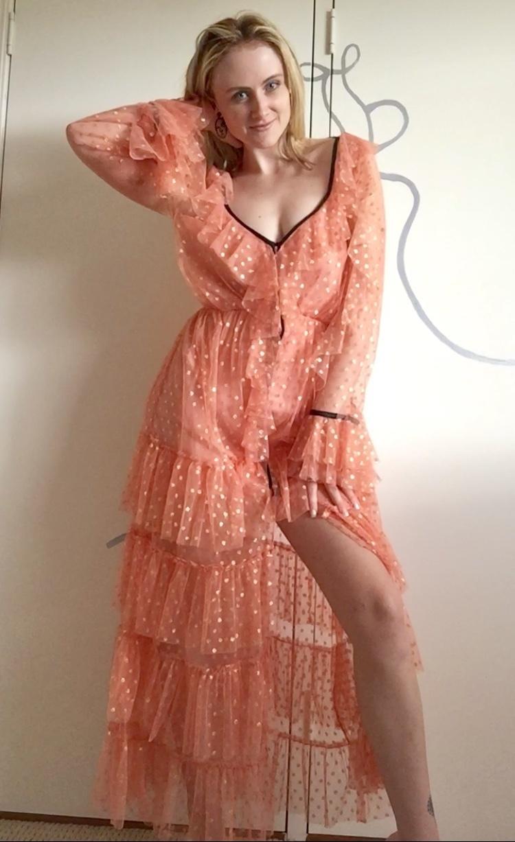Alice McCall Flamenco Maxi Dress Rose Size 8 - Image 1