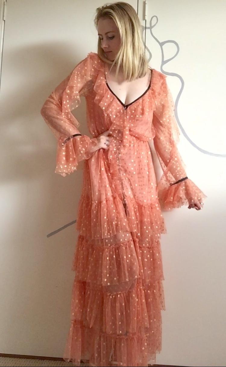 Alice McCall Flamenco Maxi Dress Rose Size 8 - Image 3