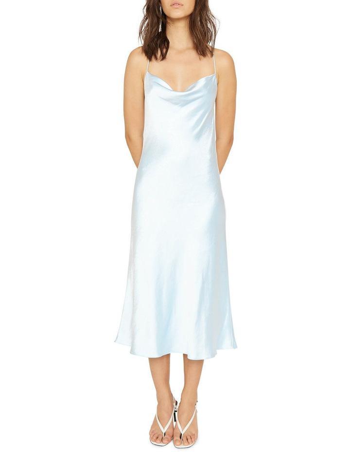 Third Form Cross Back Cowl Bias Slip Dress Powder Blue Size 10 - Image 2