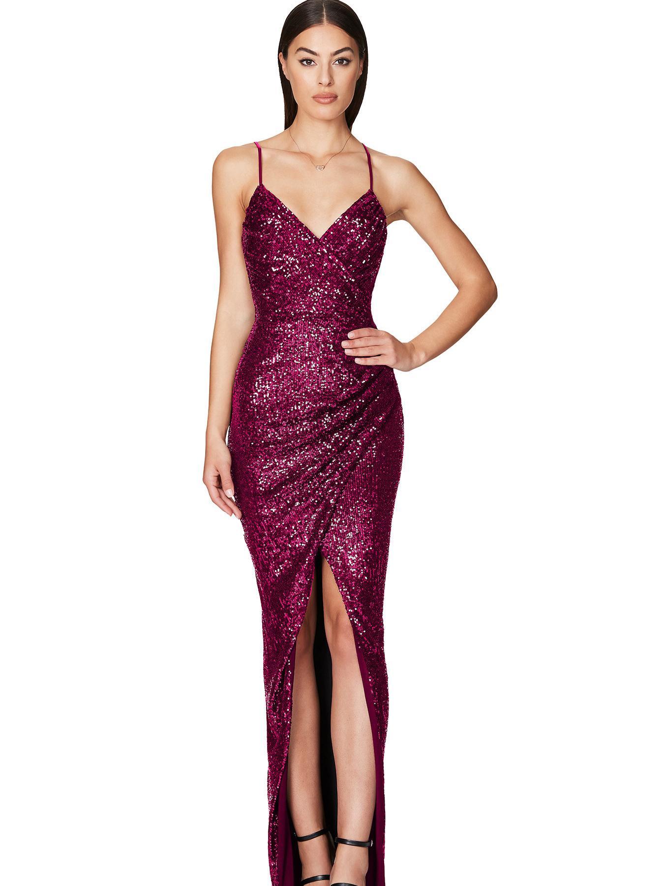 Nookie Cosmo Gown Fuchsia size 8 - Image 1