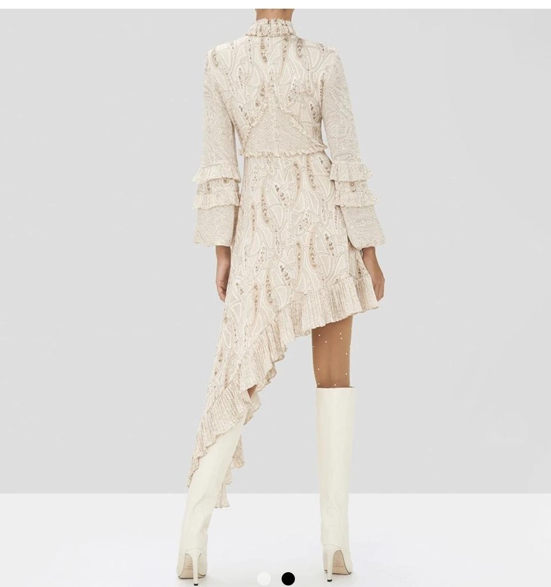 Alexis Liora Dress Cream Paisley Size 8  - Image 2