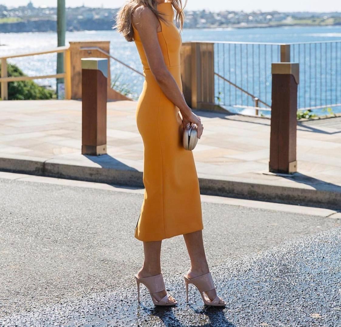Toni Maticevski Provocative Dress Orange Size 6 - Image 3