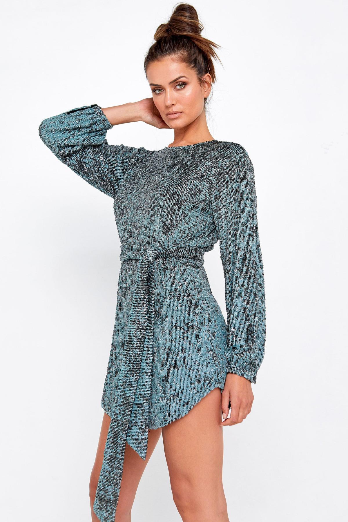 Mossman Night Fever Tie Dress Size 14 - Image 4