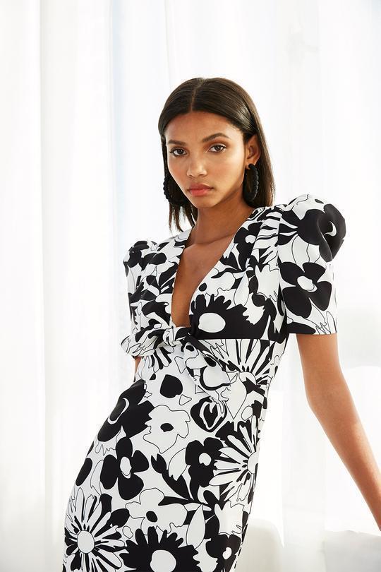 By Johnny - Floral Tie Front Tee Dress - Size 10 for rent on The Volte - main image