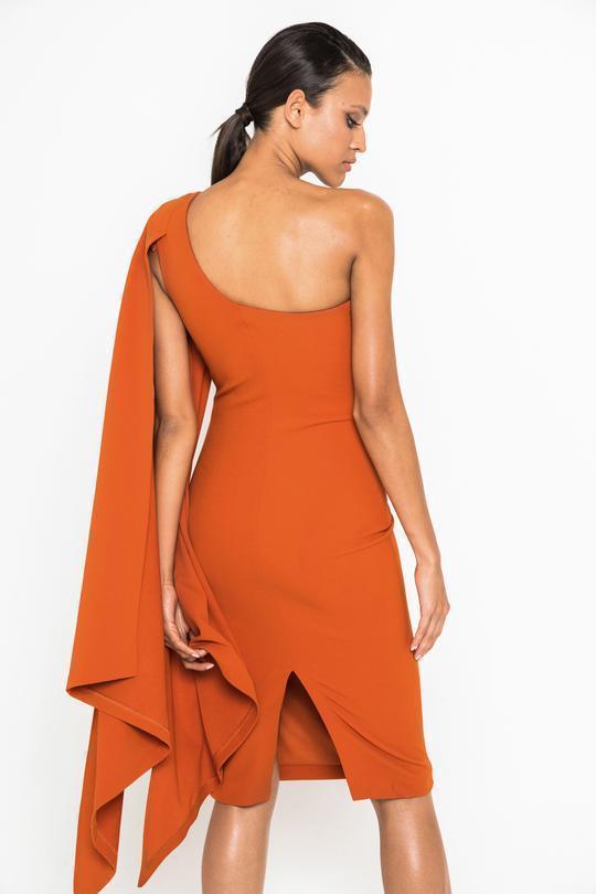 Mossman Moving On Up Dress orange Size 12 for rent on The Volte - main image