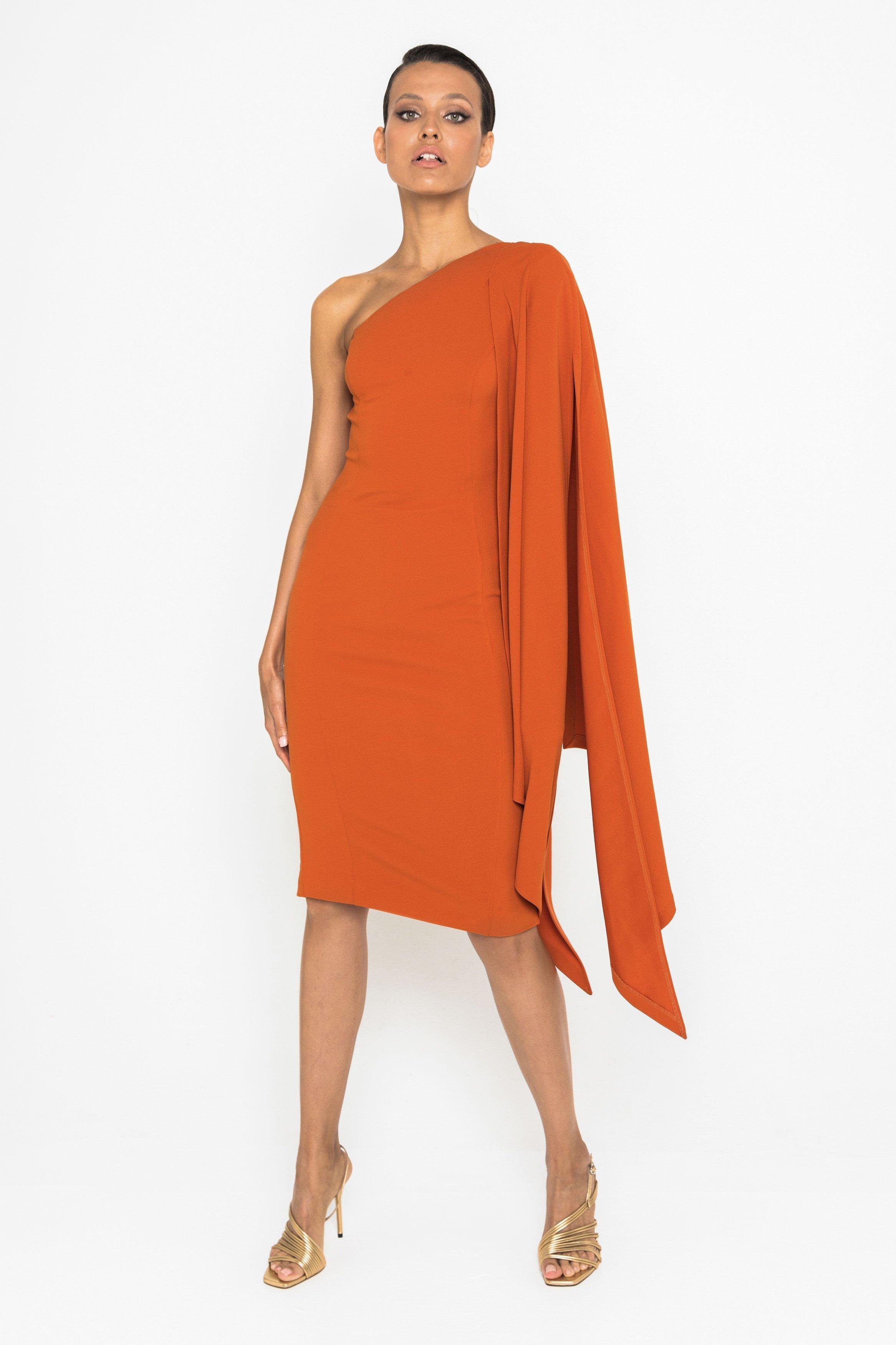 Mossman Moving On Up Dress orange Size 12 - Image 2