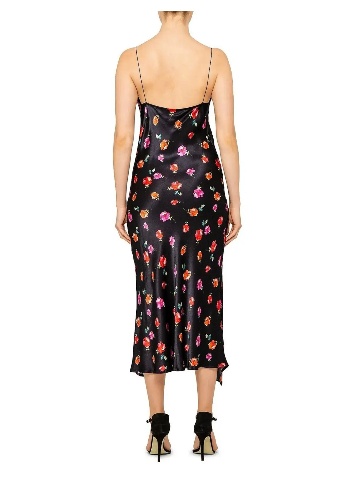 Bec & Bridge Floral Slip Dress Black Floral Size AU 6 - Image 2