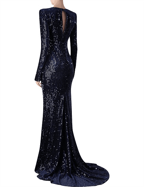 Carla Zampatti Royal Engagement Ball Gown Navy  - Image 2