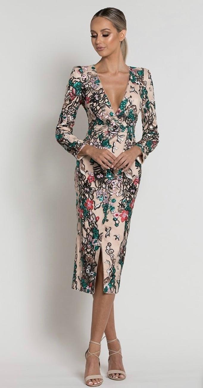 Kali Wrap Multi-Lace Midi - Image 1
