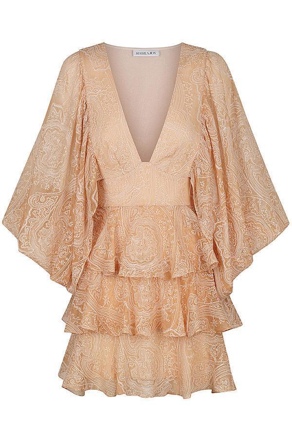 Shona Joy Monroe Draped Sleeve Dress size 10 for rent on The Volte - main image