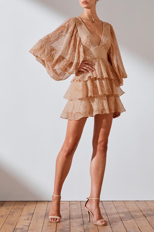 Shona Joy Monroe Draped Sleeve Dress size 10 - Image 2