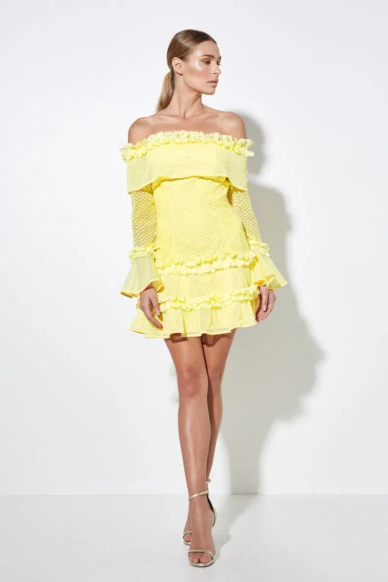 Mossman The Mood Swing Dress Yellow Size 6 - Image 1
