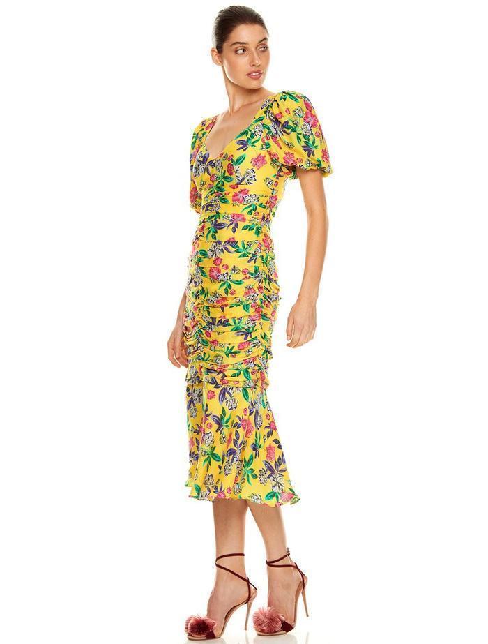 La Maison Talulah Finch Midi Frock yellow size 8 - Image 4