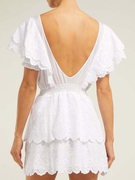 Sir The Label Gabriel Low Back Mini In White Size AU 8  - Image 3