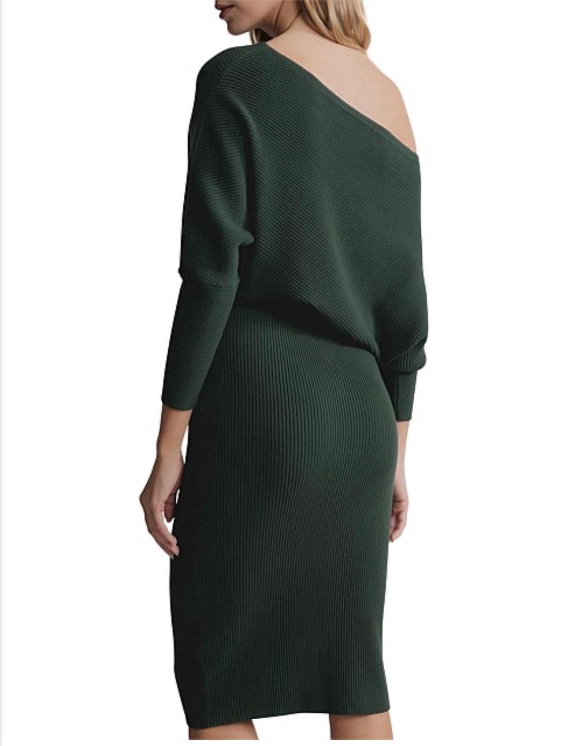 Witchery Off Shoulder Knit Dress size 8 - Image 4