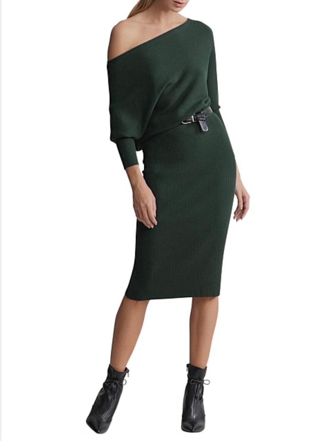 Witchery Off Shoulder Knit Dress size 8 - Image 1