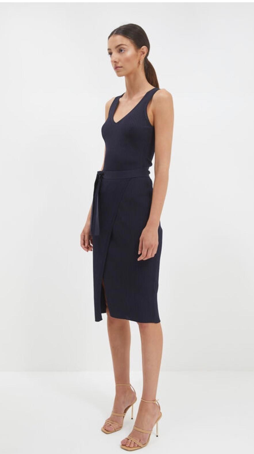 SABA Victoria Navy Knit Dress size 8 - Image 3