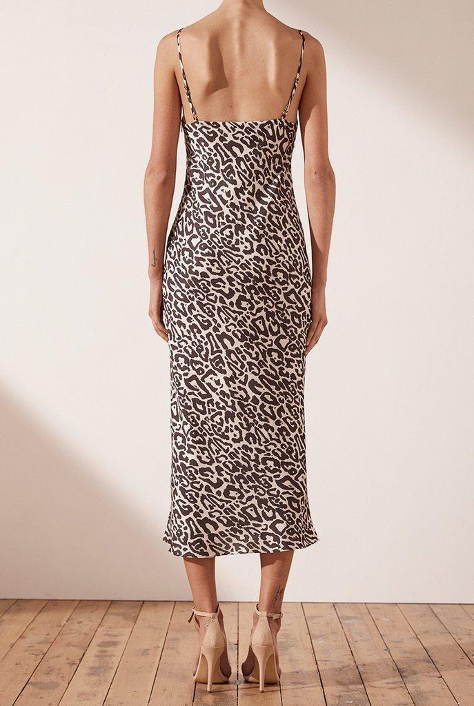 Shona Joy Isabella Bias Midi Dress Leopard 10 - Image 6