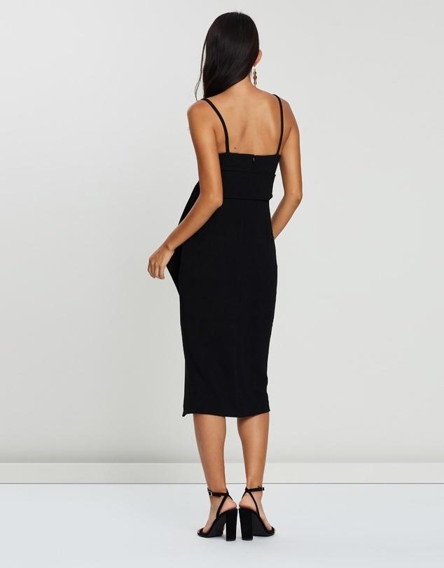 Shona Joy Fitted Cocktail Dress with Belt Black 10 - Image 5
