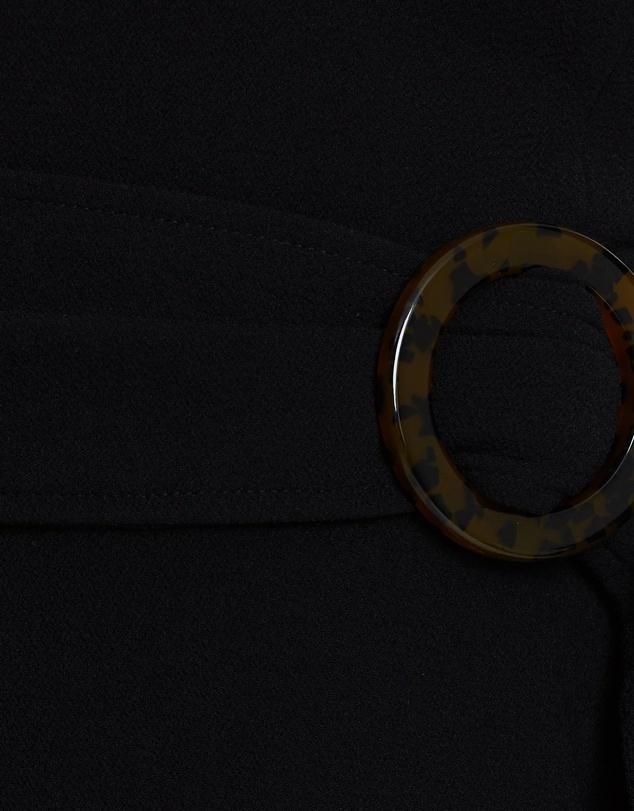 Shona Joy Fitted Cocktail Dress with Belt Black 10 - Image 7