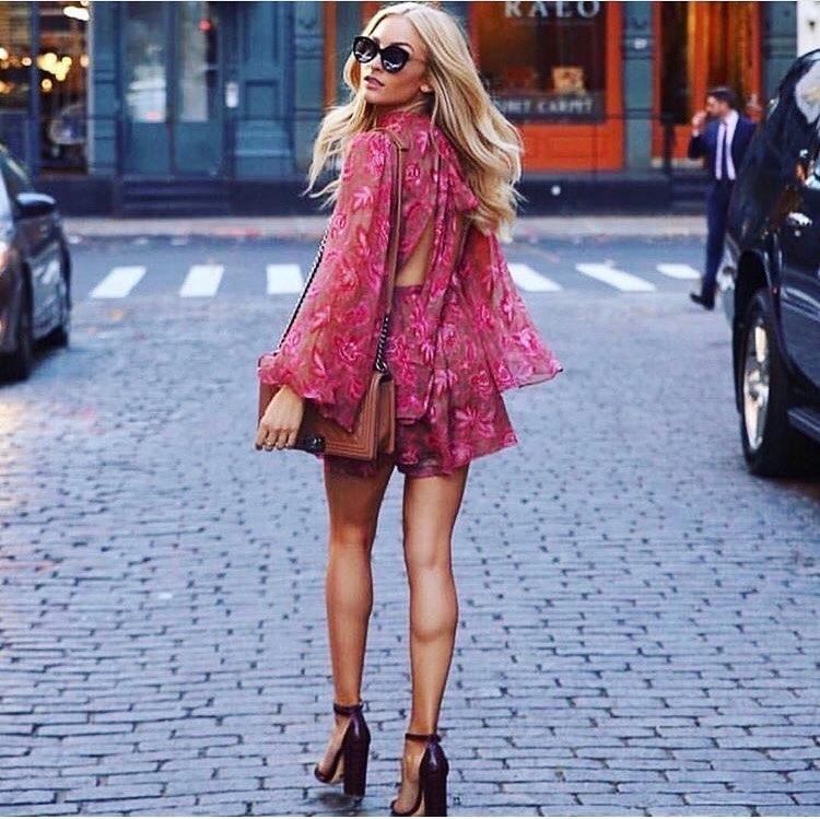 Zimmermann Karmic Flare Sleeve Playsuit Pink Paisley Chintz Size 0 / AU 8 - Image 12