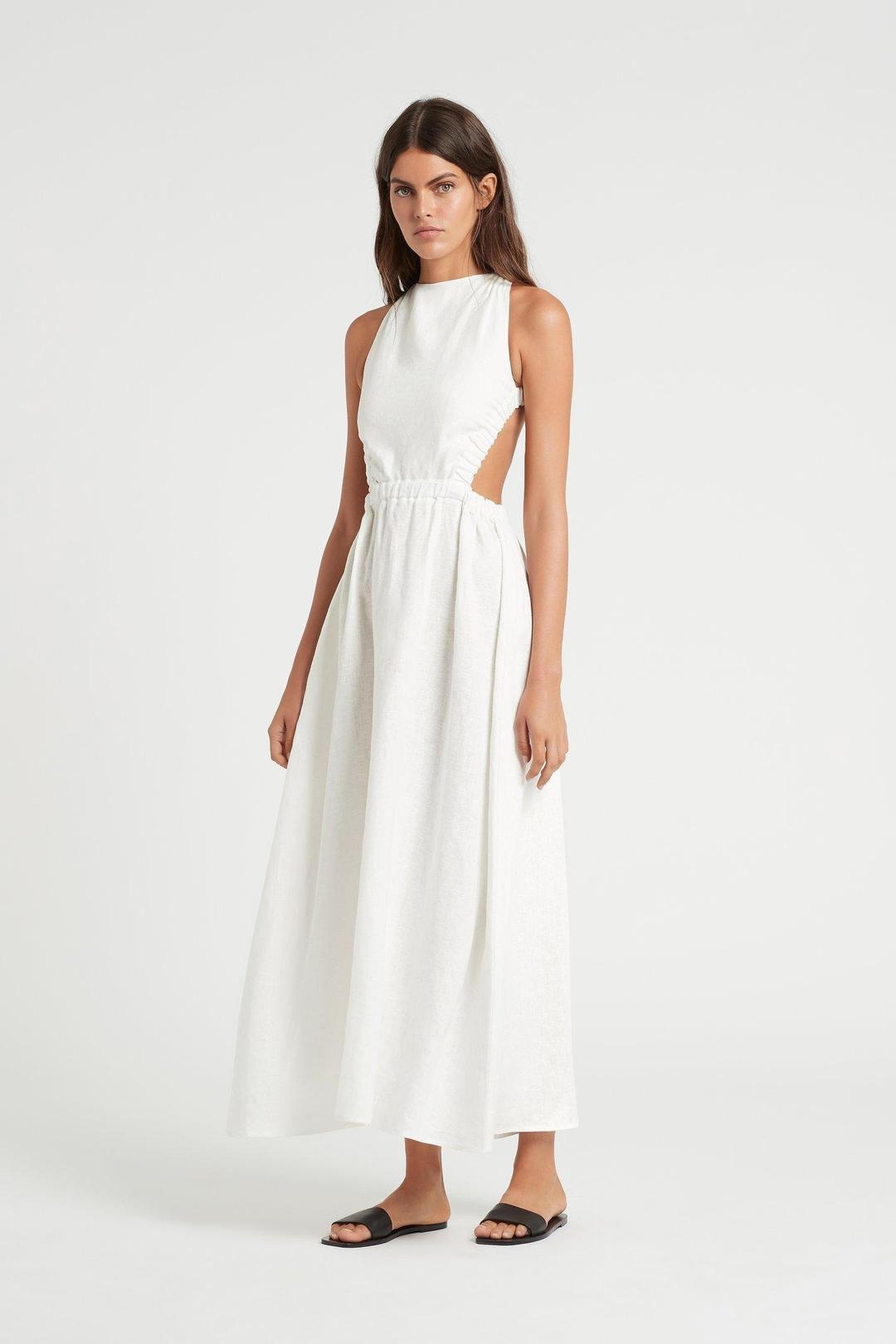 Sir the Label Alena Maxi Dress in Ivory Size XS / AU 6 for rent on The Volte - main image