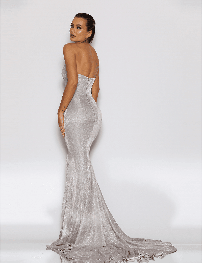 Jadore Celeste Gown Silver Size 4 - Image 2